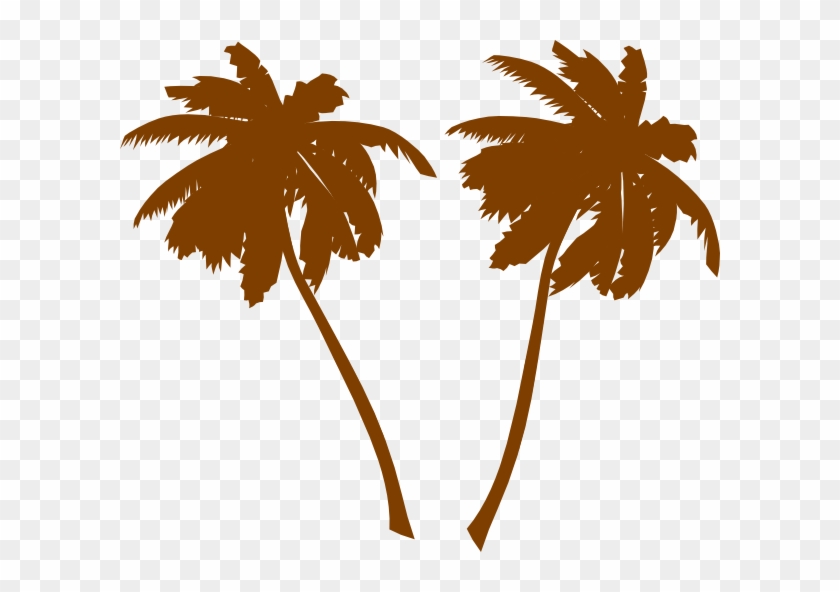 Brown Palm Trees Clip Art - 5'x7'area Rug #1758