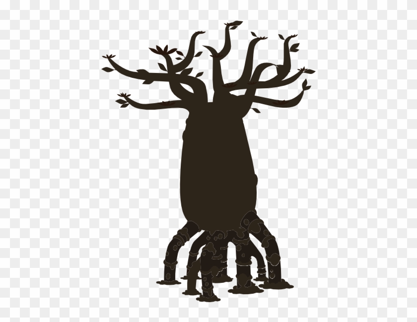 This Free Clip Arts Design Of Firebog Bottle Tree Silhouette - This Free Clip Arts Design Of Firebog Bottle Tree Silhouette #187