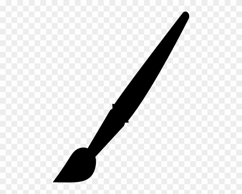 Free Paintbrush Clipart Image Black Brush Clip Art - Paint Brush Clip Art #1850