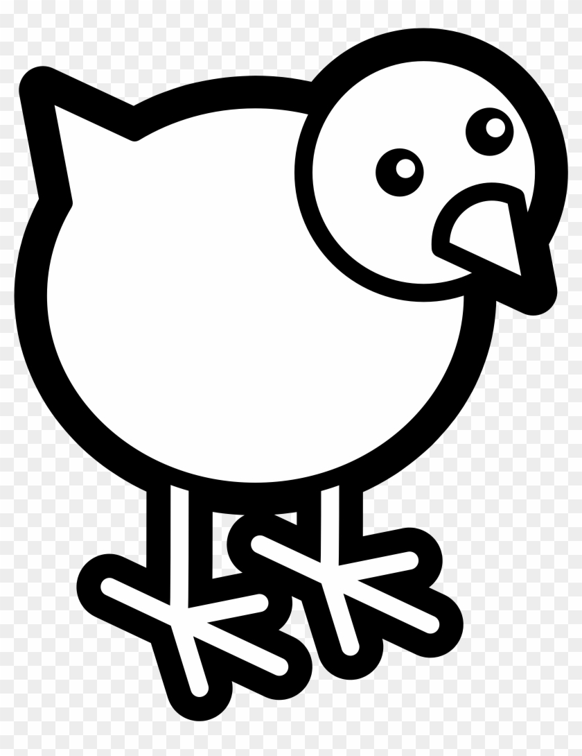 Peace Peace Dove Twitter Bird 38 Black White Line Art - Pollito Para Dibujar Facil #1890