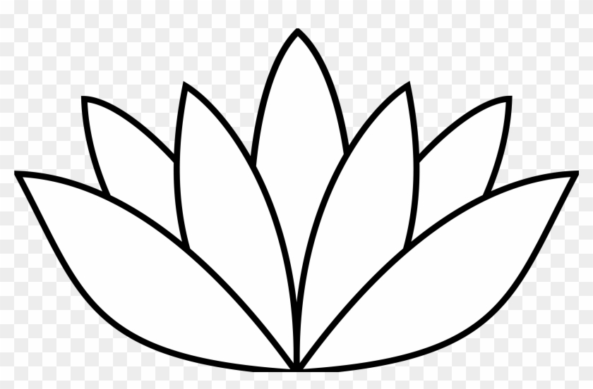 Lotus Flower Line Drawing Free Download Clip Art Clipart - Lotus Flower Simple Drawing #1929