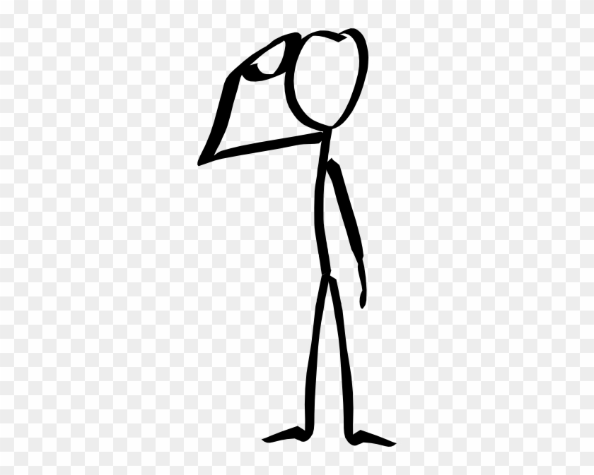 stick person thinking clip art