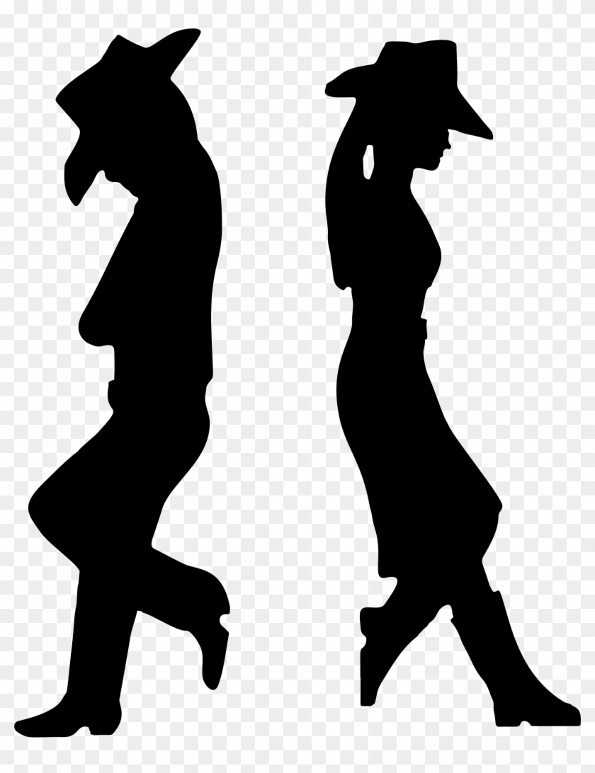 Clipart - Cowboy Silhouette Clipart #1968
