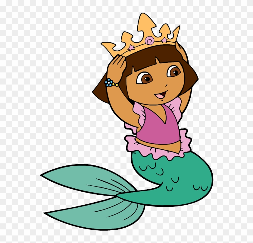 Dora The Explorer Clip Art - Dora The Explorer Dora Mermaid #2134