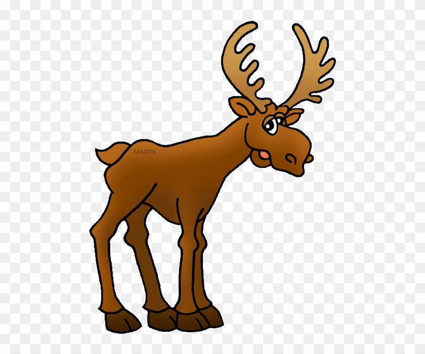 Free United States Clip Art By Phillip Martin, State - Moose Clipart #2164