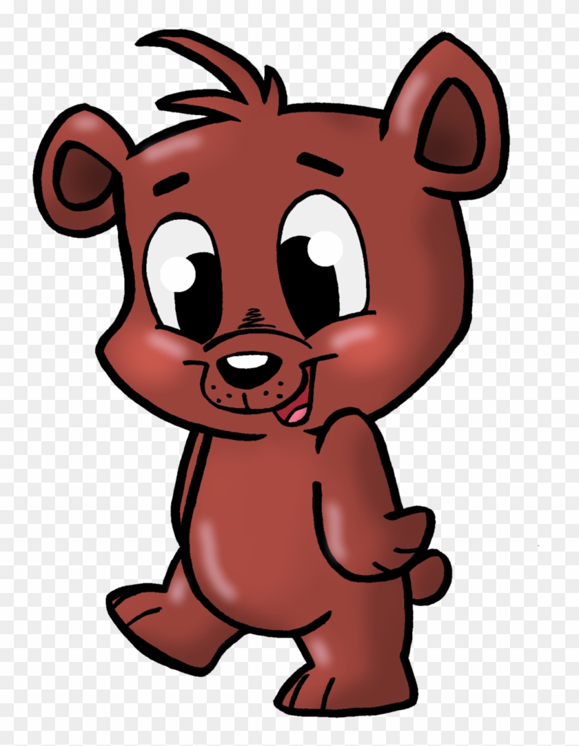 Black Bear Animated Clipart - Cute Bear Cub Cartoon #2182