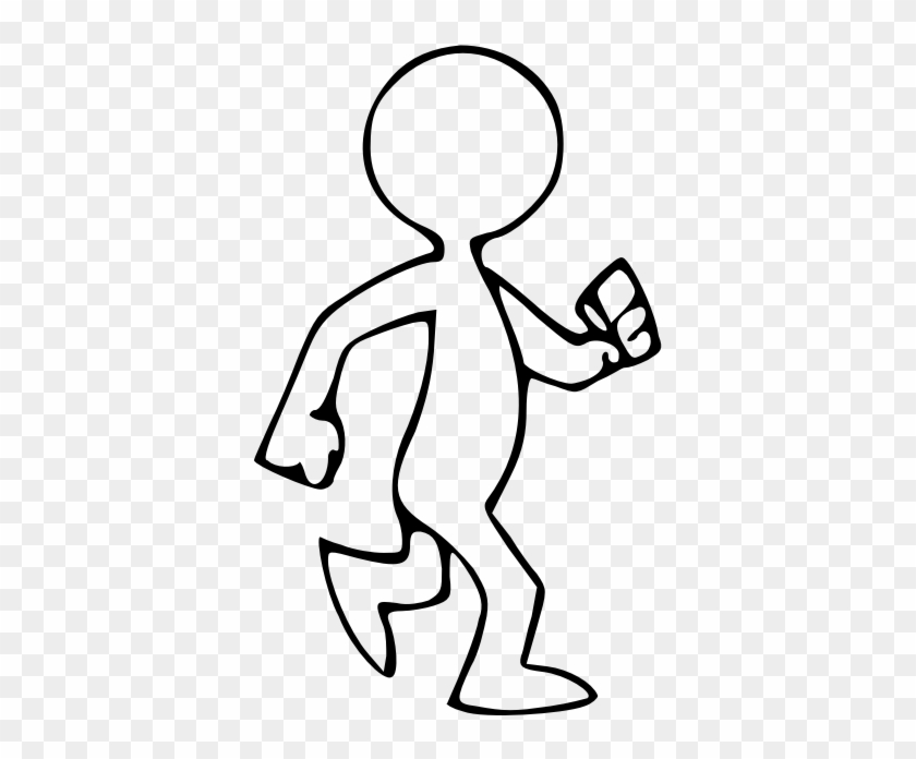 Person Walking Clip Art Black And White - Walking Clipart Black And White #2187