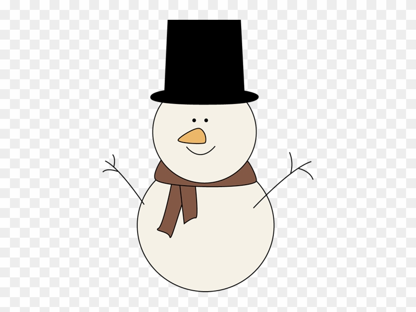 Classic Snowman Clip Art Image - Snowmen Clip Art #2238