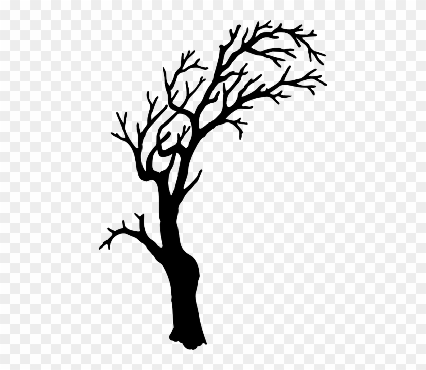 Scary Tree Stencil