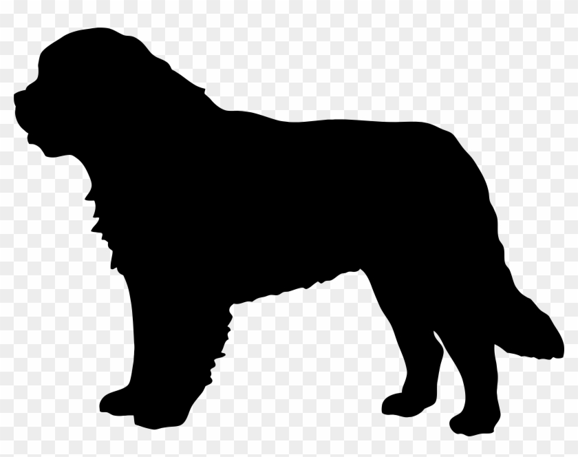 Saint Bernard Dog Silhouette Png Clip Art Imageu200b - Saint Bernard Dog Silhouette #2408