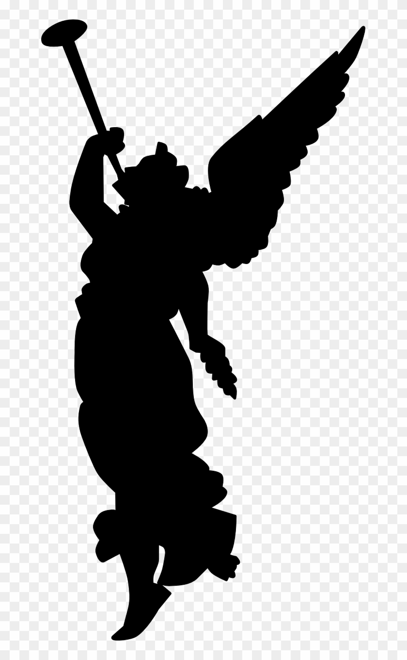 Christmas Angels Clipart Black And White #2441