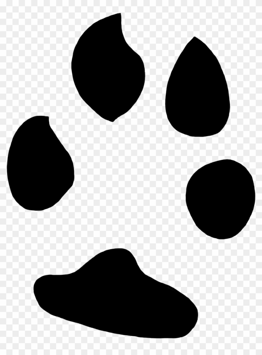 Animal Paw Prints Elephant - Rabbit Paw Print Png #2460