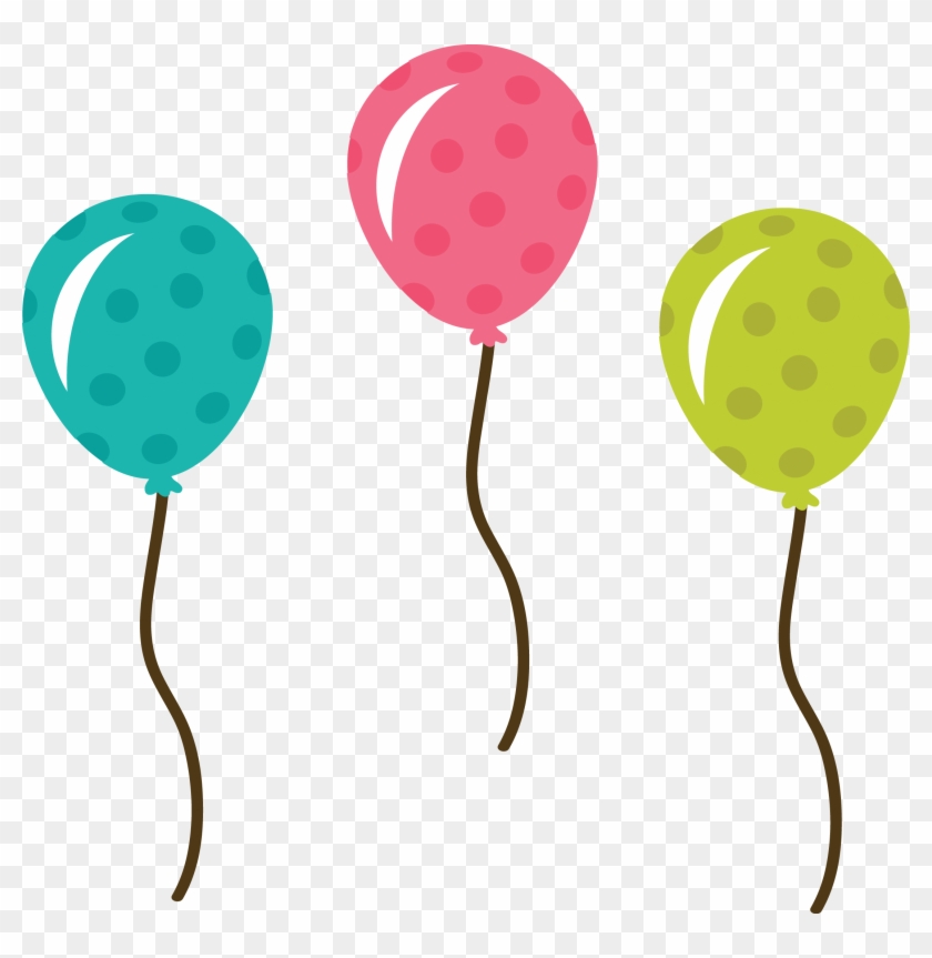 Birthday Balloons Free Birthday Balloon Clip Art Free - Cute Balloon Clipart #2484