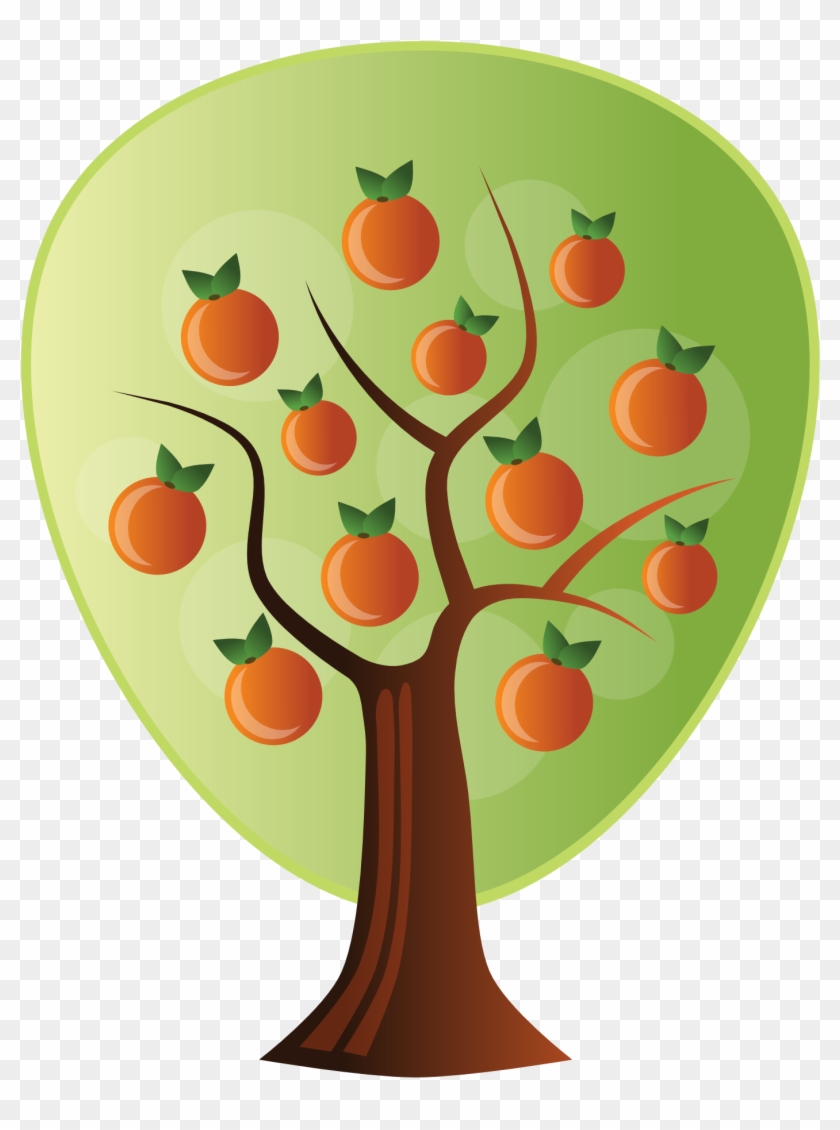 Abstract Crops Orange Tree 1969px 306 - Orange Tree Vector Png #2521