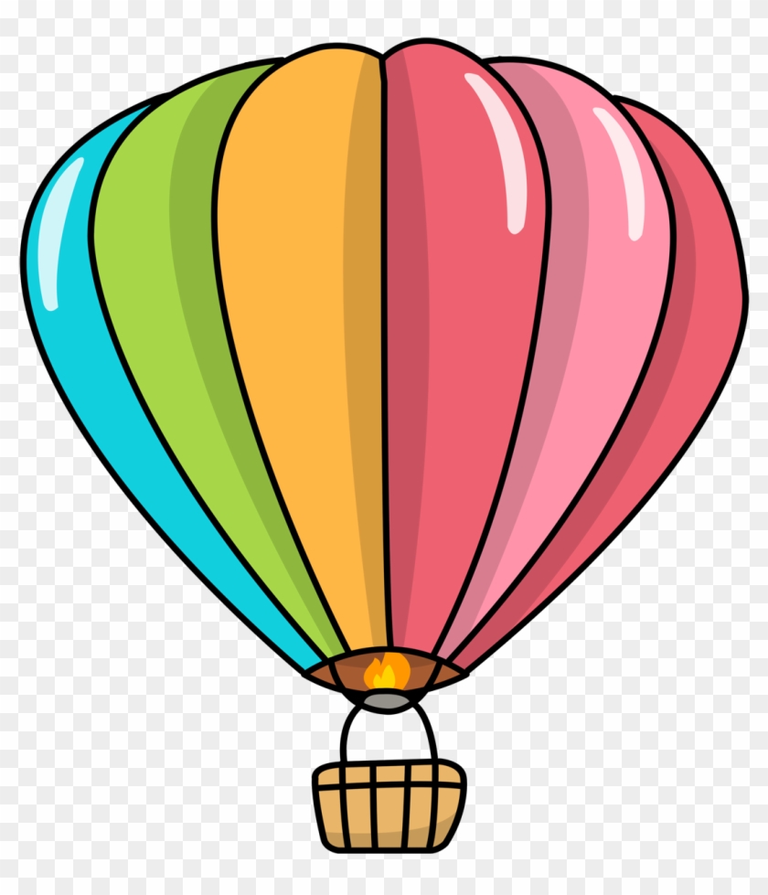 Free Cartoon Hot Air Balloon Clip Art - Hot Air Balloon Cartoon #2626