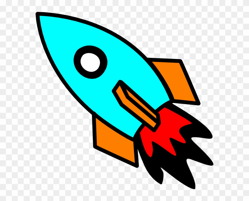 Rocketship Clip Art Image - Animated Rocket #2644