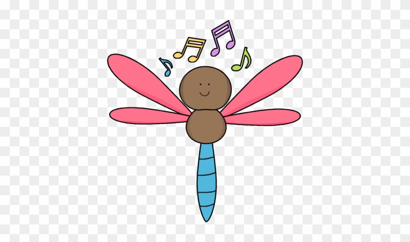 Musical Dragonfly - Cute Musical Notes Png #2659