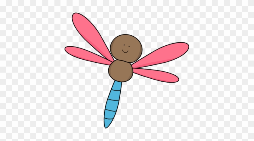 Pink And Brown Dragonfly - Cute Dragonfly Clipart #2683