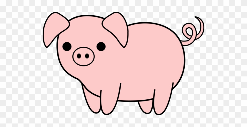 Pig Clipart Farm Animal - Pig Black And White #2718