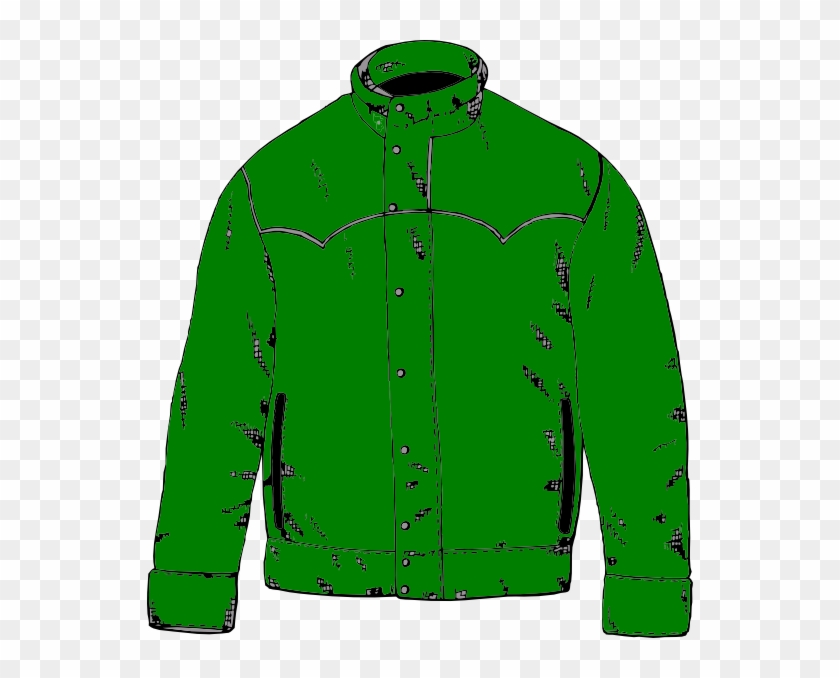 Green Jacket Clip Art - Cartoon Coat #2771