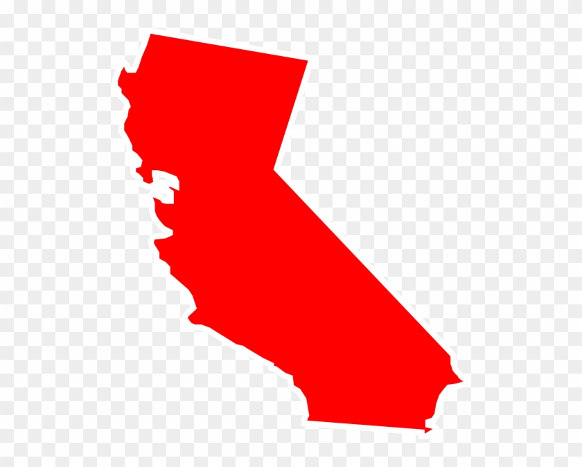 California Clip Art Red Png Png Images - California Map Vector Png #2739