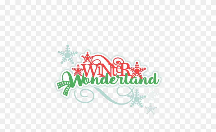 Winter Wonderland Title Svg Scrapbook Cut File Cute - Winter Wonderland Title #2897