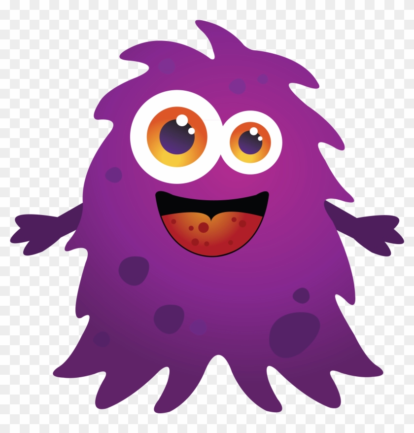 Purple Cartoon Monster Clipart Free Clip Art Images - Baby Monster Svg #2939