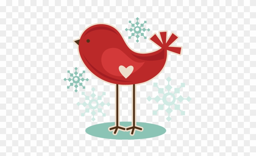 Winter Bird Svg Cutting File Free Svg Cuts Christmas - Christmas Birds Clip Art #2966