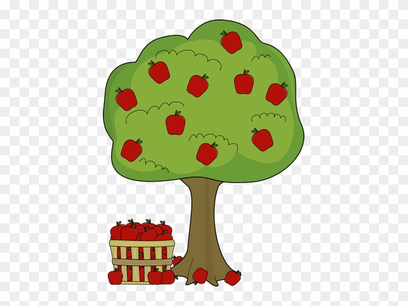 Apple Tree With Apple Basket - Vowels And Consonants Worksheets #2996