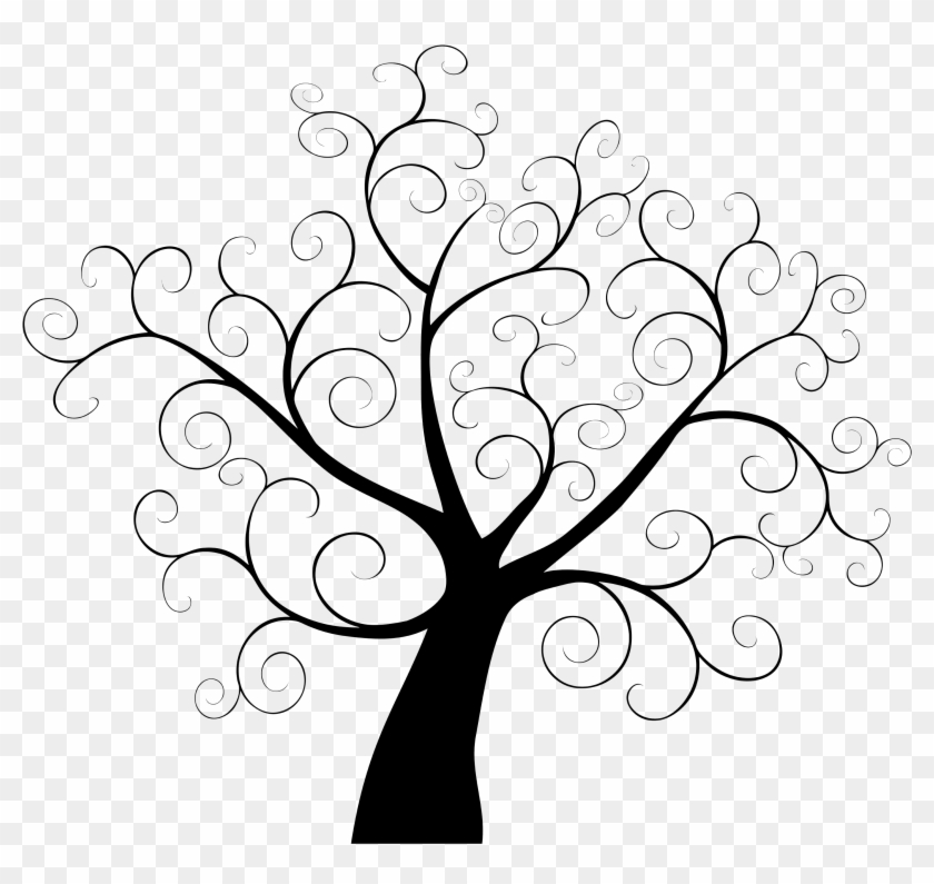 Tree Fingerprint Template Guestbook Clip Art - Tree Fingerprint Template Guestbook Clip Art #309