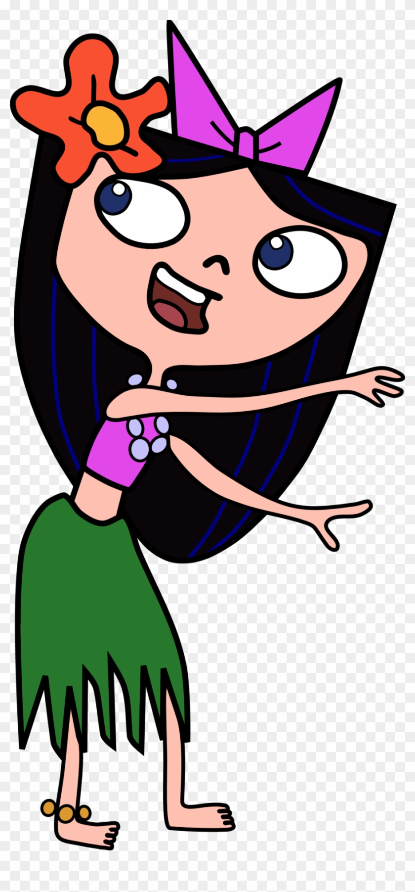 Hula Dancer Isabella By Jaycasey On Clipart Library - Isabella Phineas And Ferb Hula #3035