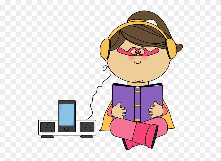 Superhero Girl Listening To A Book - อ่าน หนังสือ ฟัง เพลง #3170