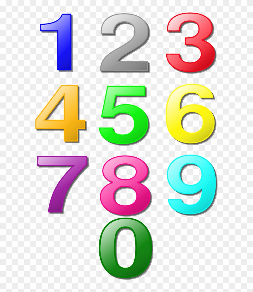 Free Vector Colorful Numbers Clip Art - Numbers Clip Art #3207