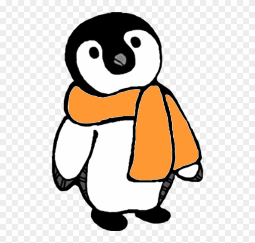 Intention - Clipart - Penguin With Scarf Clipart #3219