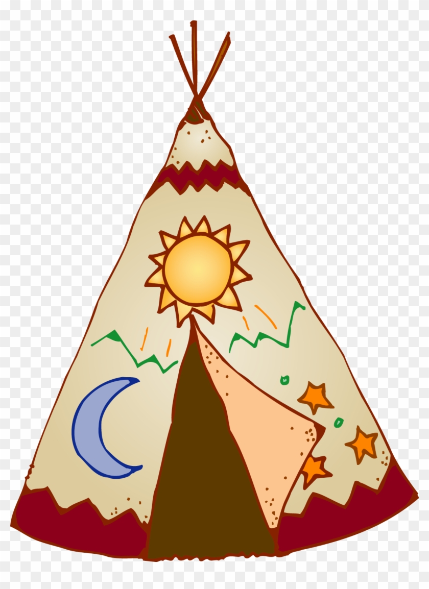 Native American Teepee Clipart - Cartoon Teepee Png #3259