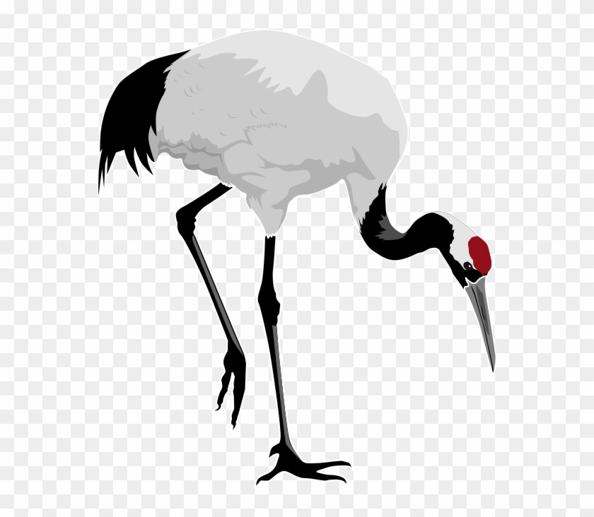 Free To Use Public Domain Birds Clip Art - Red Crowned Crane Clipart #3226