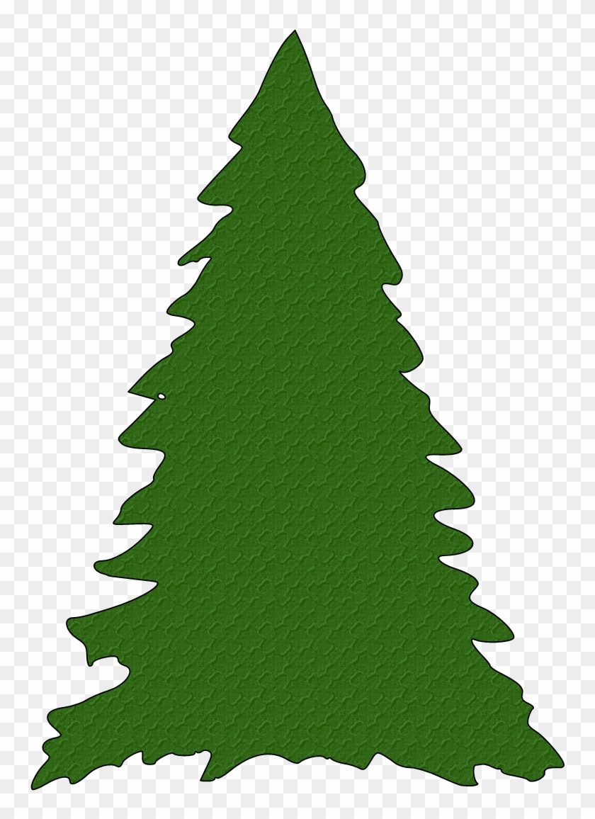 Green Christmas Tree Silhouette Clipart - Green Christmas Tree Silhouette Clipart #337