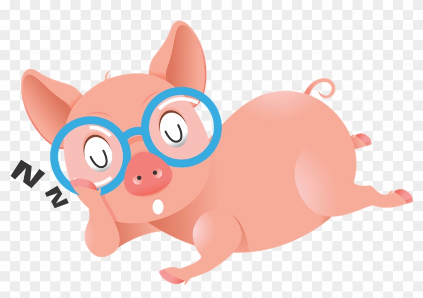 Pig Animated Clipart - Pig With Eye Glasses #3353