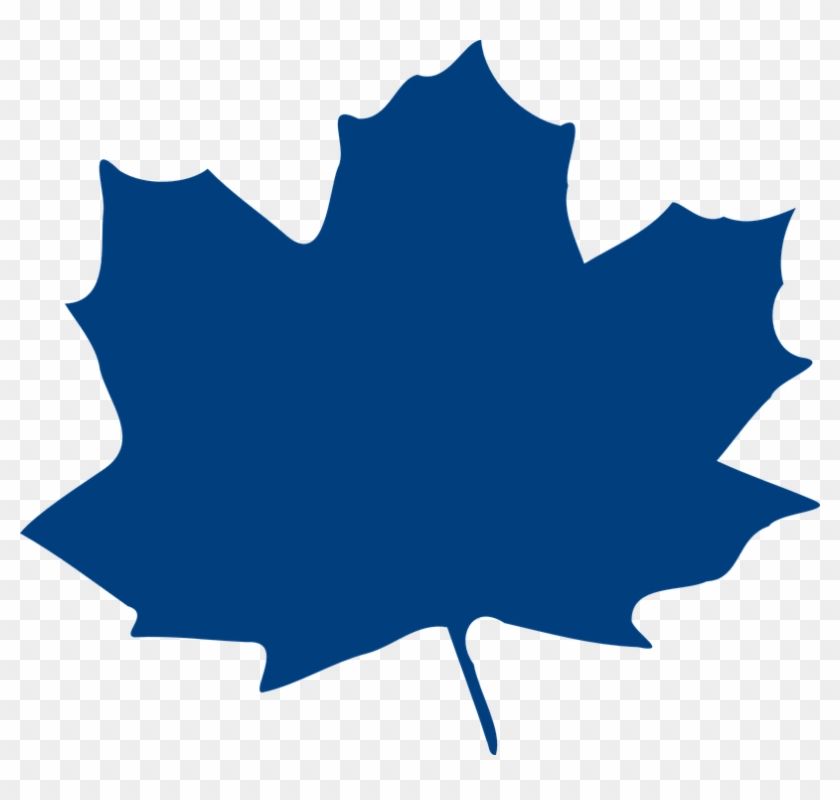 Maple Leaf Clipart Blue - Daun Maple #3391