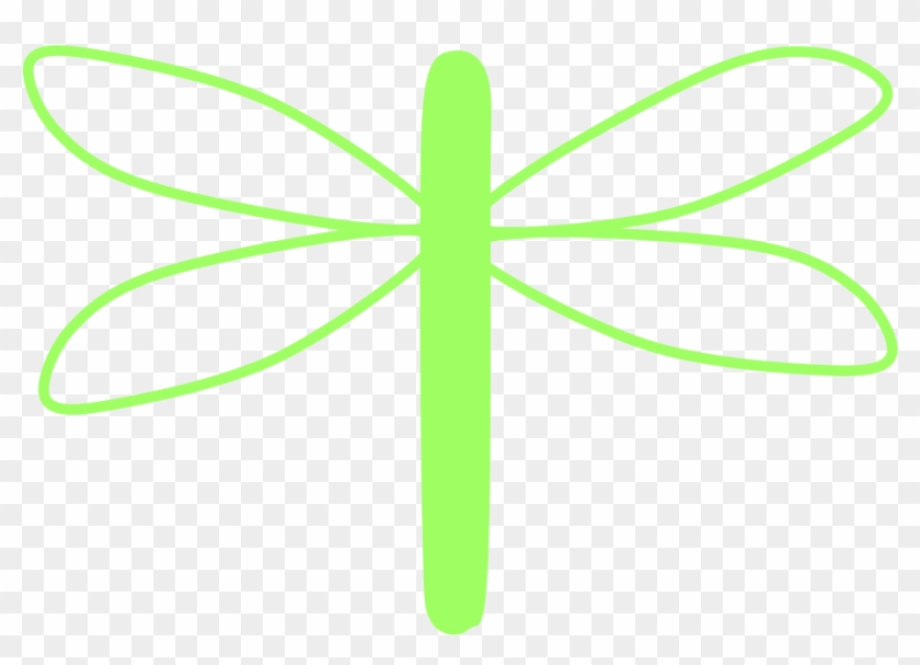 Green Dragonfly - Clip Art #3362