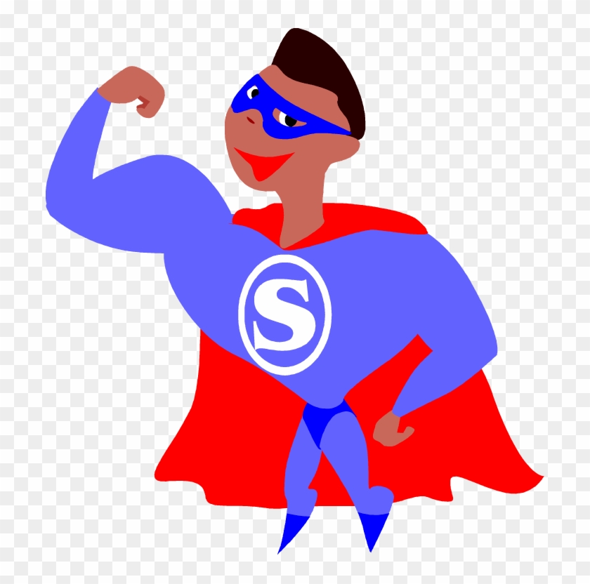 Find More Superhero Clip Art - African American Super Hero #3408