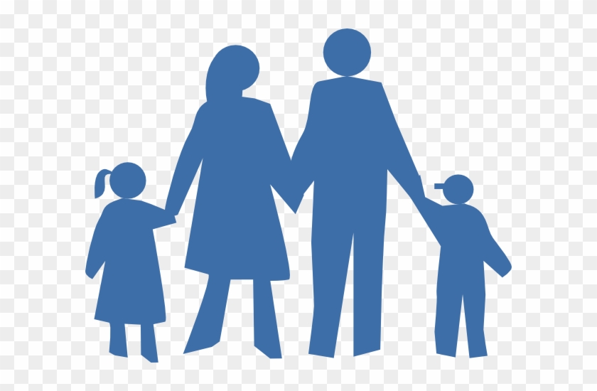 Family Silhouette Clip Art - Family Silhouette Clip Art #3448