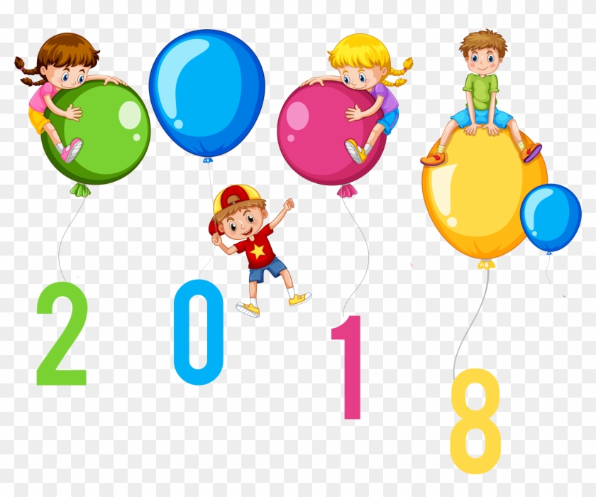 Detail Happy New Year - Happy New Year 2018 Balloons #3443