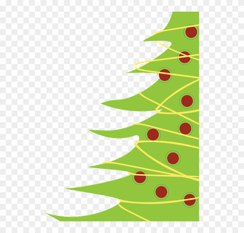 Christmas Tree Christmas Background - Modern Christmas Clip Art #3458