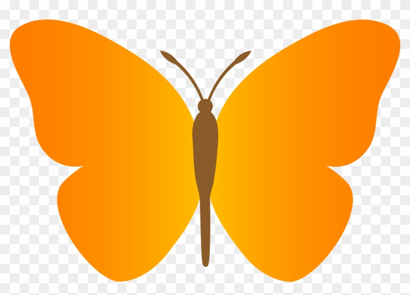 Simple Wings Clipart - Butterfly Clipart #3452