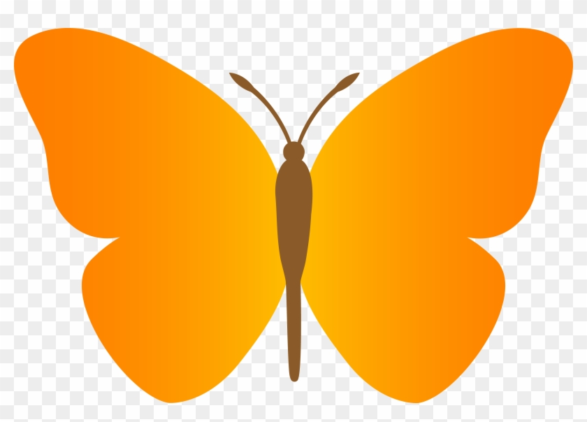 Simple Wings Clipart - Butterfly Clipart #3452