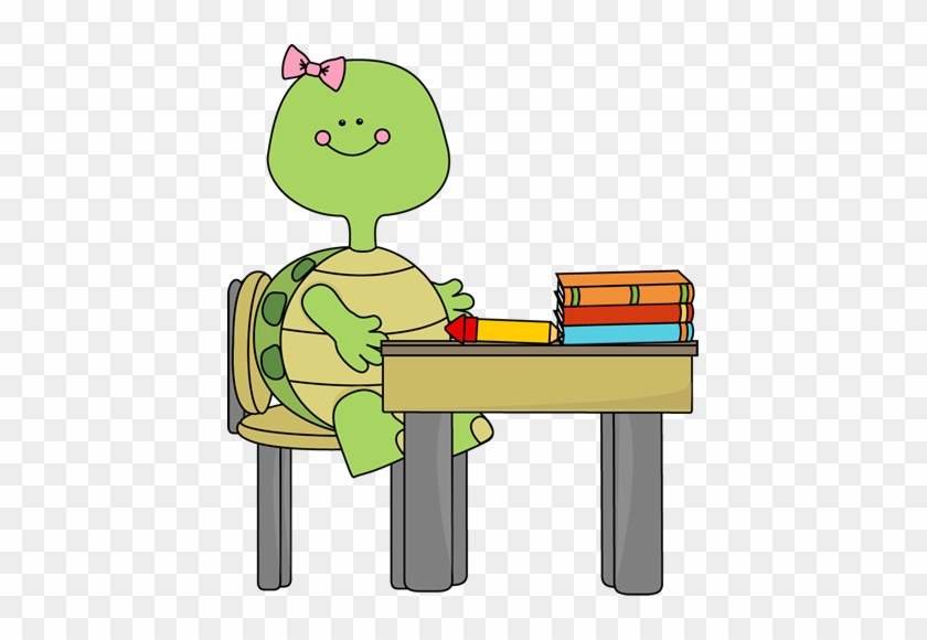 Turtle In School Clip Art - School #3490