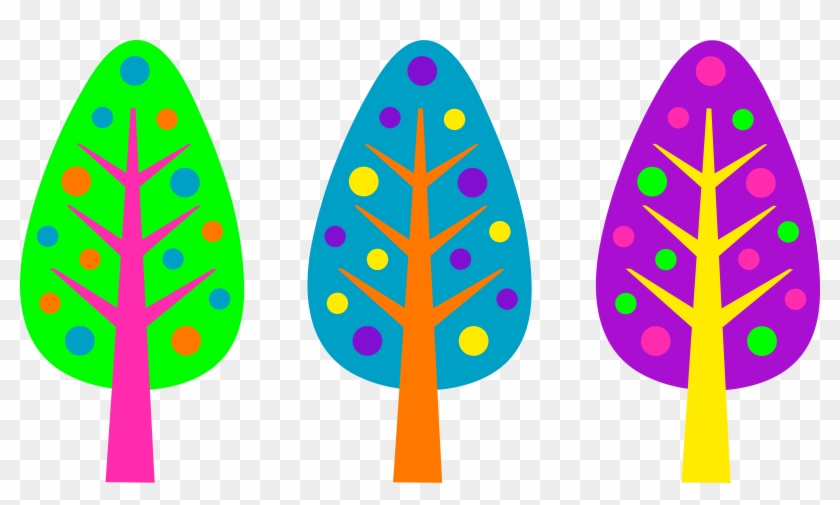 Christmas Tree Clipart Purple - Clip Art Colorful Designs #3521
