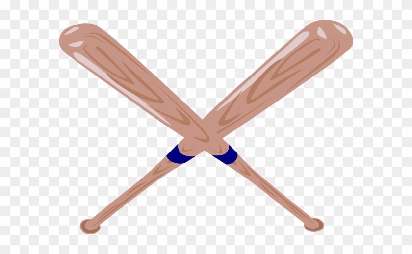 Baseball Bat Clipart Crossed Baseball Bat Clip Art - Baseball Bat Clip Art #3543