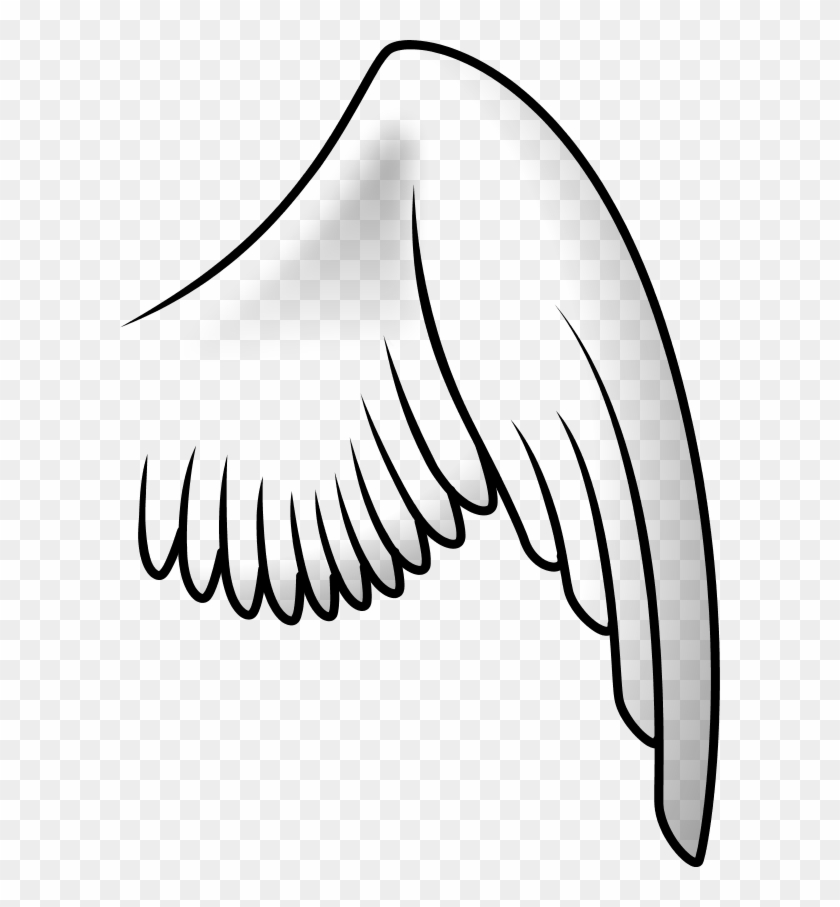 Angel Wing Right - Ala Clipart #3524